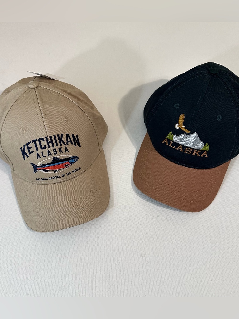 2 ALASKA MENS HATS